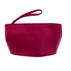 Vera Bradley Hot Pink Textured Material Zipper Closure Wrist Strap Wristlet Wome